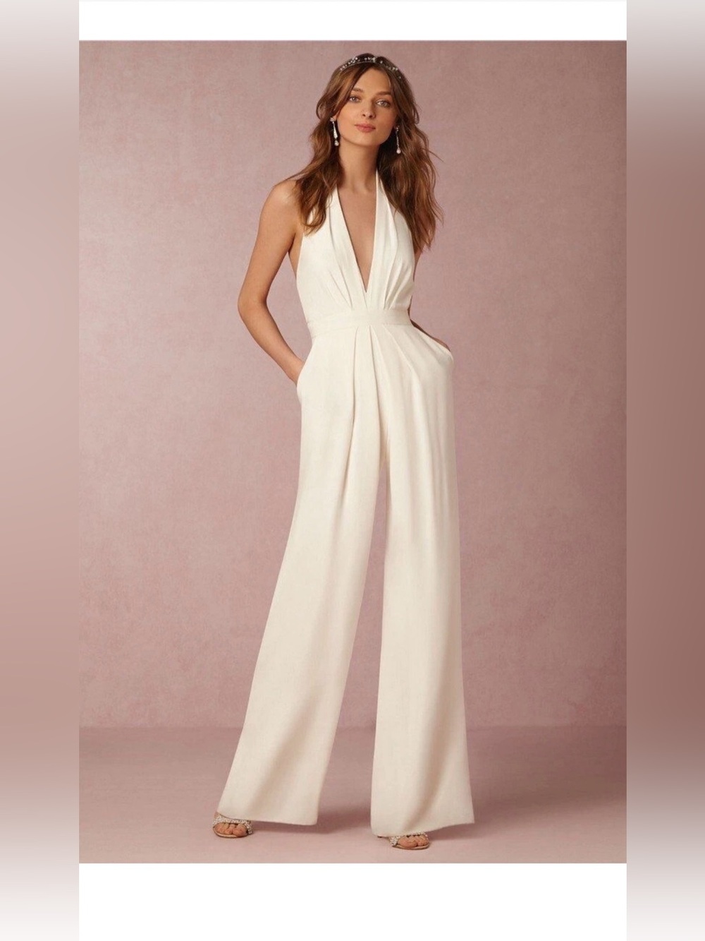 Anthropologie BHLDN x Jill Stuart Mara Jumpsuit Size 0 $268